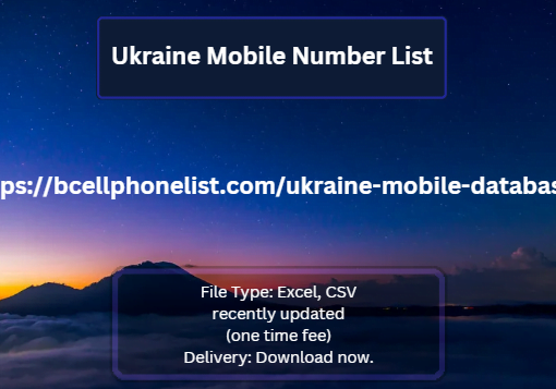 Ukraine Mobile Number List